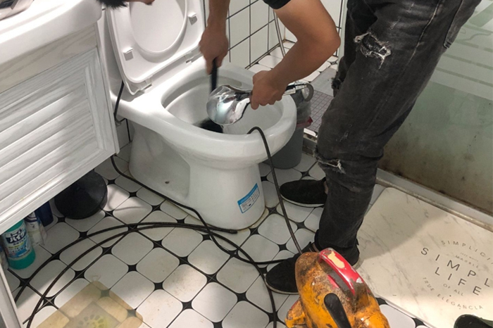 湛河疏通下水道